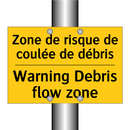 Zone de risque de coulée de débris /.../ - Warning Debris flow zone