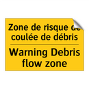 Zone de risque de coulée de débris /.../ - Warning Debris flow zone