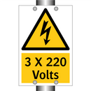 3 X 220 Volts