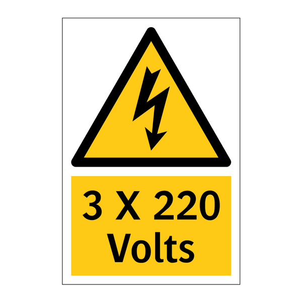 3 X 220 Volts