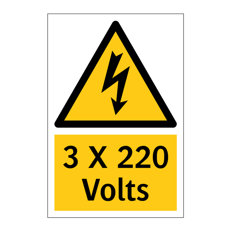 3 X 220 Volts