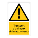 Transport d'animaux Animaux vivants