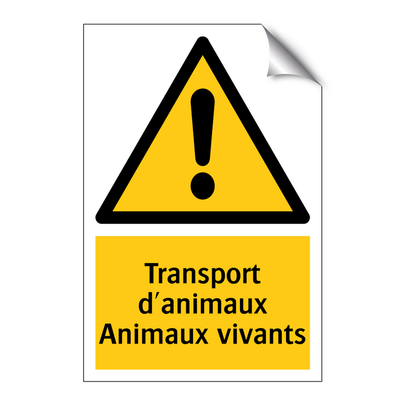 Transport d'animaux Animaux vivants