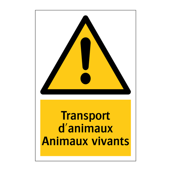 Transport d'animaux Animaux vivants