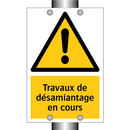 Travaux de désamiantage en cours