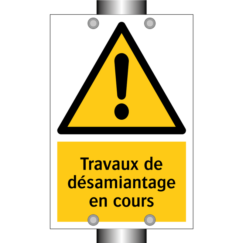 Travaux de désamiantage en cours