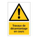 Travaux de désamiantage en cours
