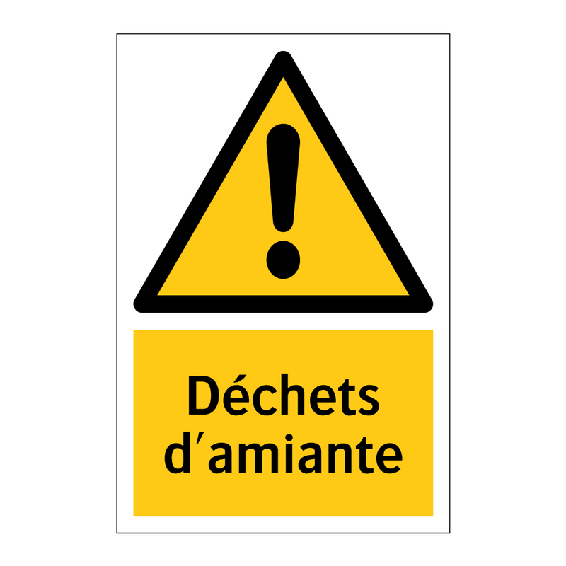 Déchets d'amiante