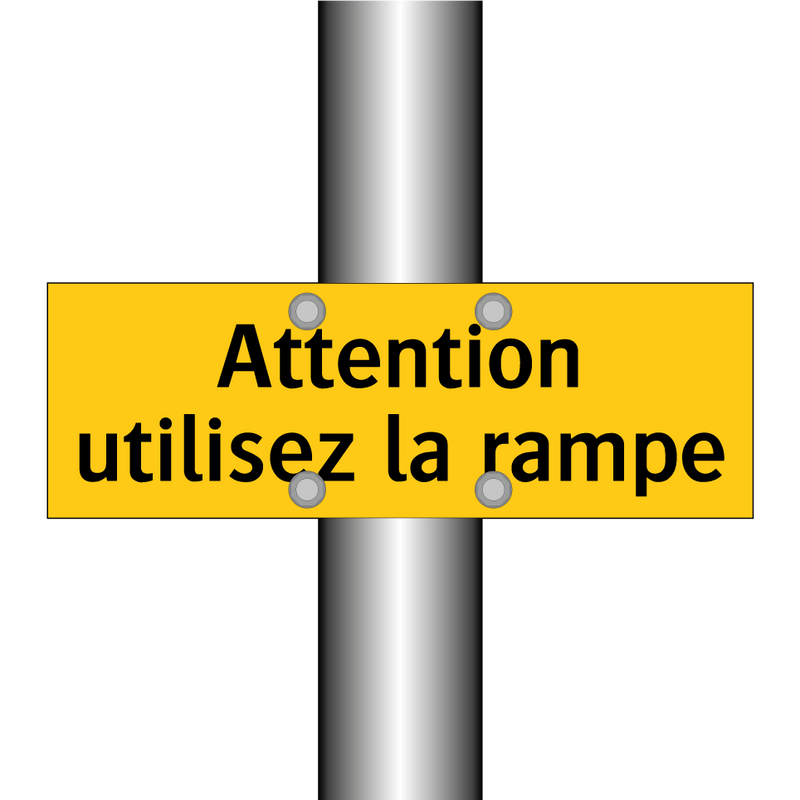 Attention utilisez la rampe