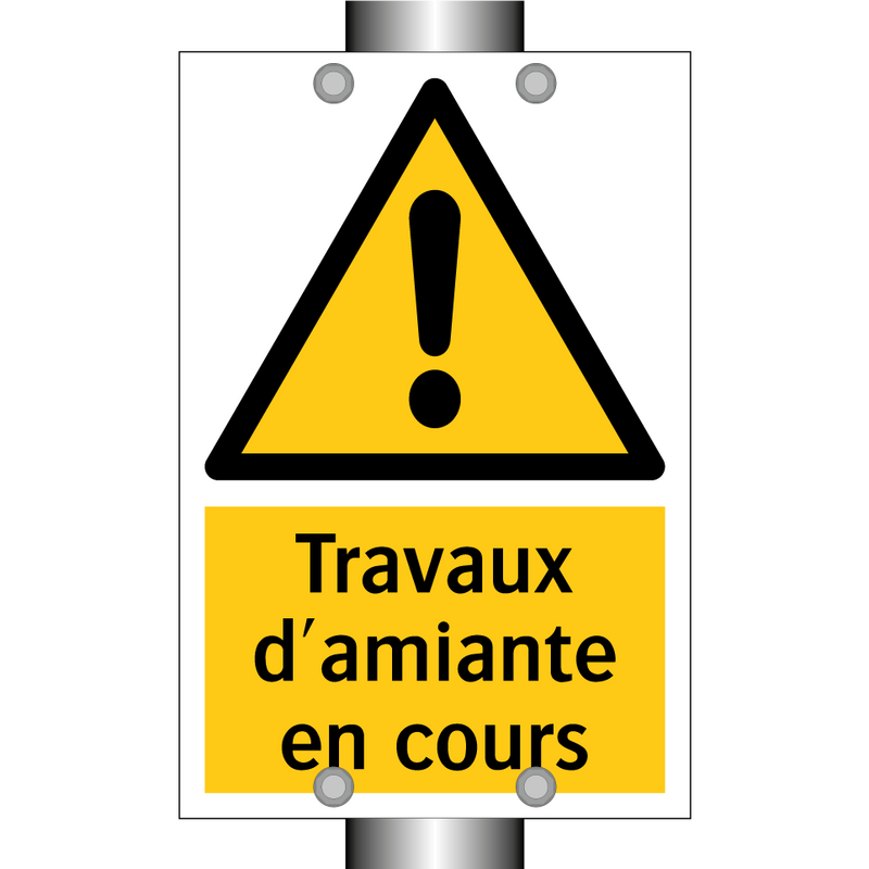Travaux d'amiante en cours