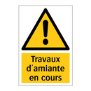 Travaux d'amiante en cours