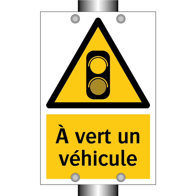 À vert un véhicule