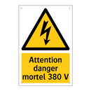 Attention danger mortel 380 V