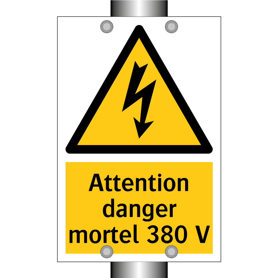 Attention danger mortel 380 V