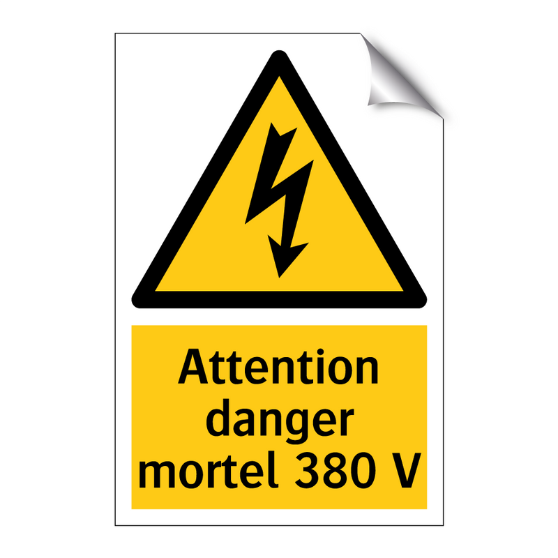 Attention danger mortel 380 V