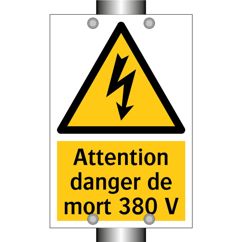 Attention danger de mort 380 V