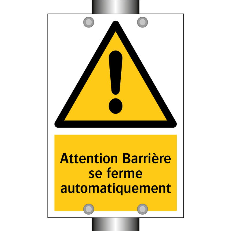 Attention Barrière se ferme automatiquement
