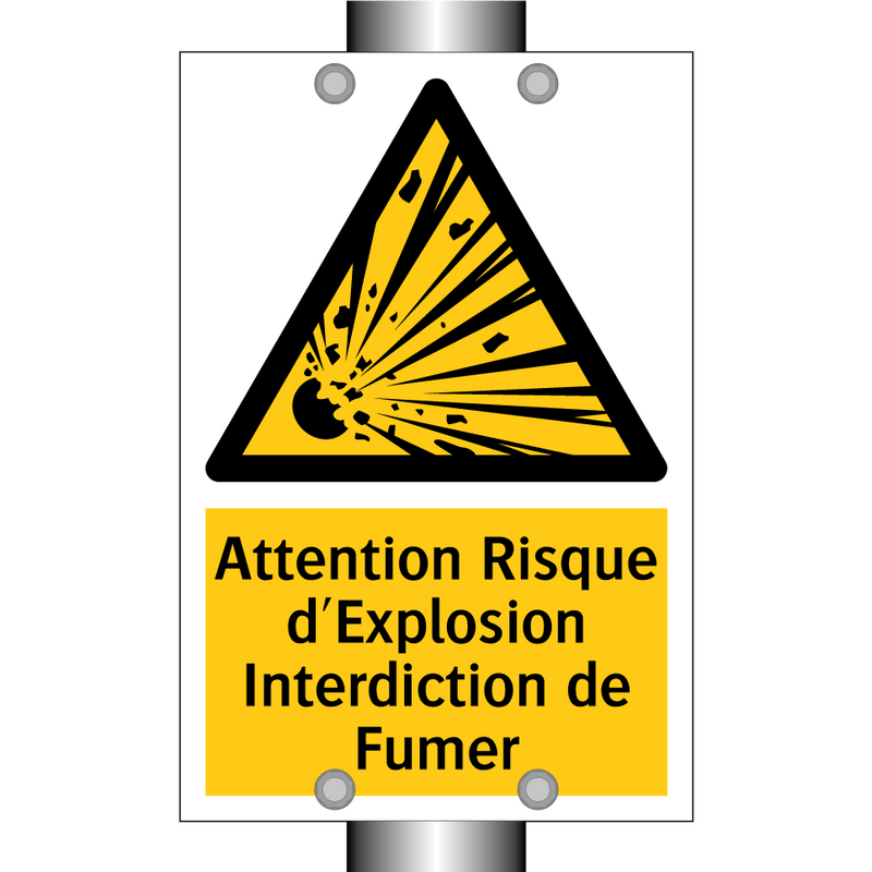 Attention Risque d'Explosion Interdiction de Fumer