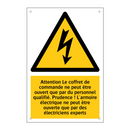 Attention Le coffret de commande ne peut être ouvert que par du personnel qualifié. Prudence ! L'armoire électrique ne peut être ouverte que par des électriciens experts