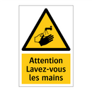 Attention Lavez-vous les mains