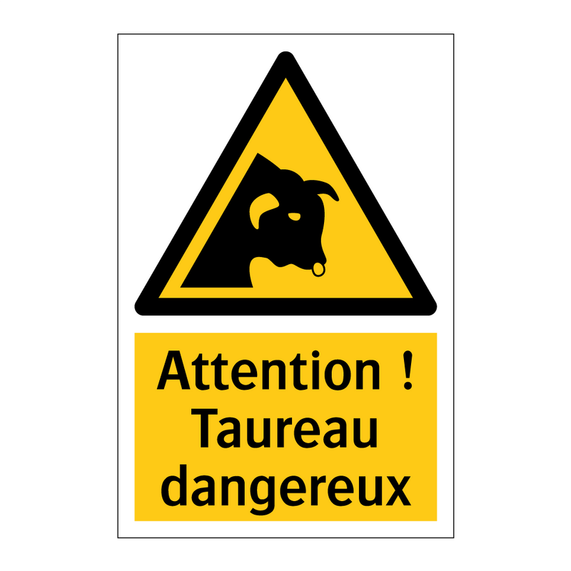 Attention ! Taureau dangereux