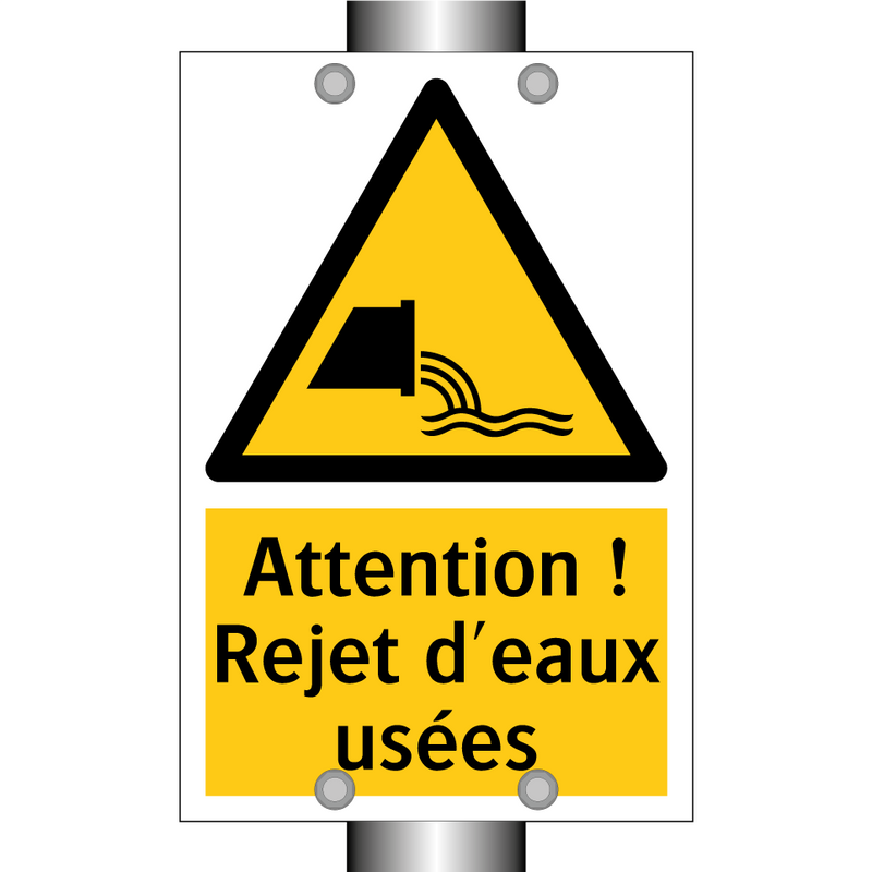 Attention ! Rejet d'eaux usées