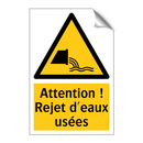Attention ! Rejet d'eaux usées