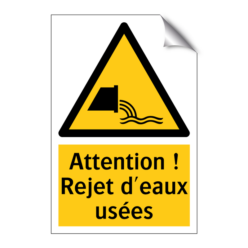 Attention ! Rejet d'eaux usées
