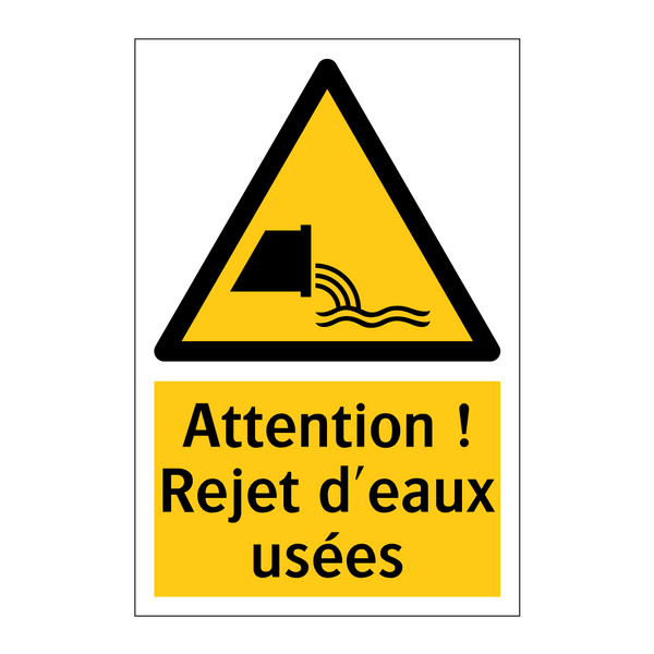 Attention ! Rejet d'eaux usées