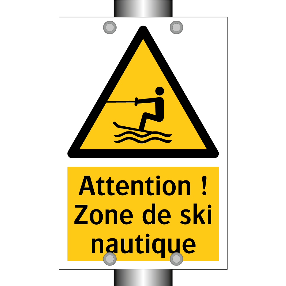 Attention ! Zone de ski nautique