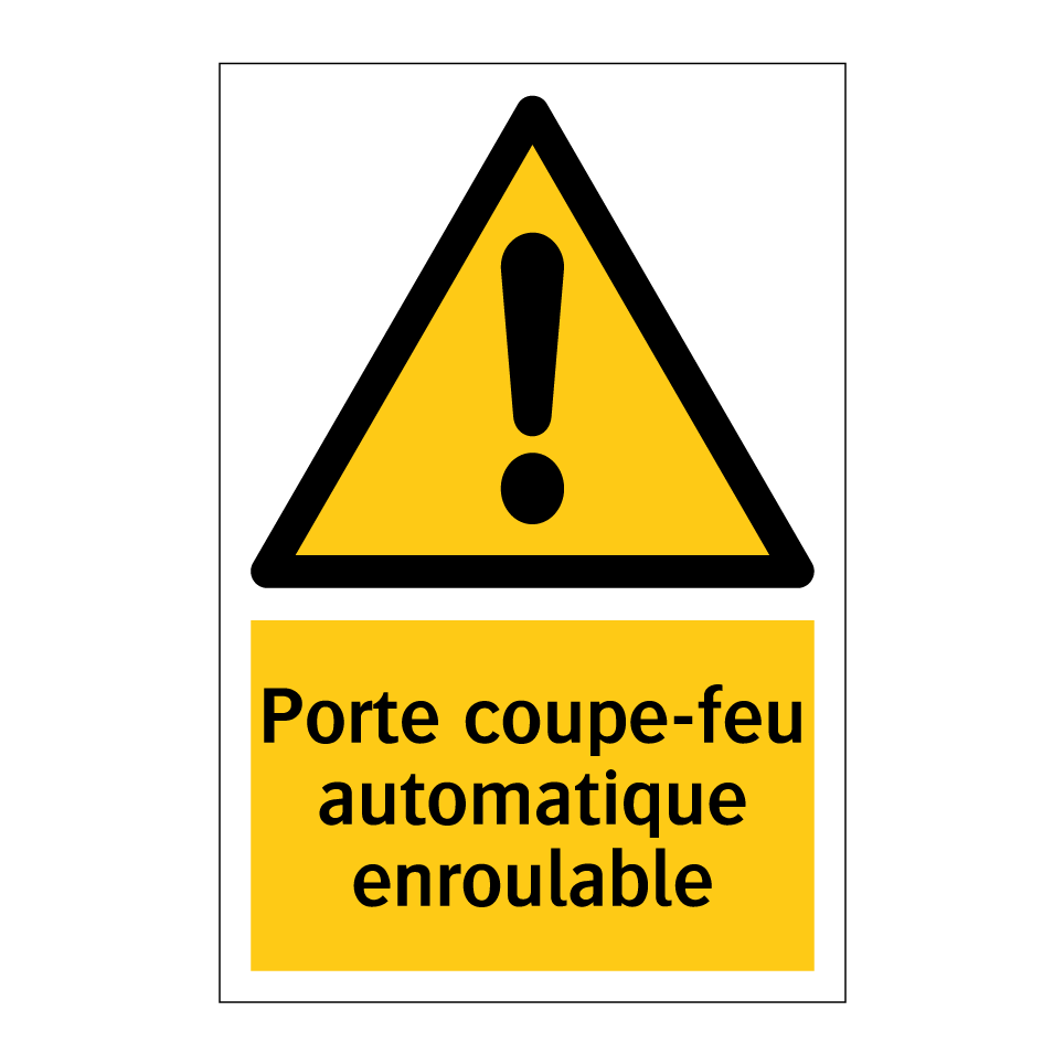 Porte coupe-feu automatique enroulable