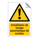 Installation de lavage automatique de textiles