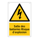 Salle des batteries Risque d'explosion