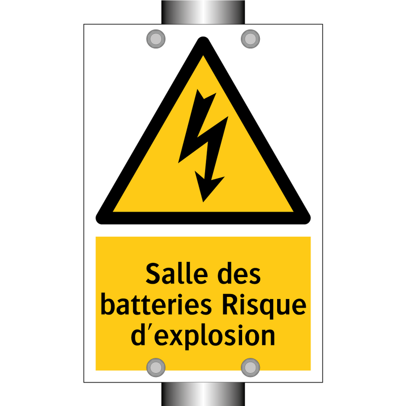 Salle des batteries Risque d'explosion