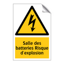 Salle des batteries Risque d'explosion