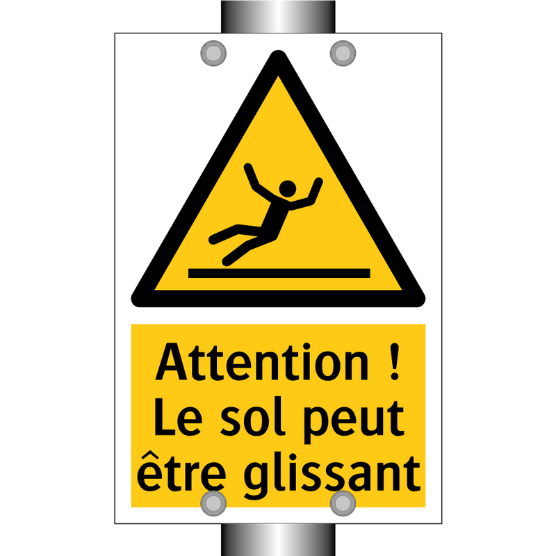 Attention ! Le sol peut être glissant