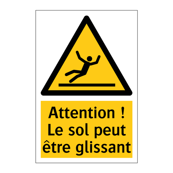 Attention ! Le sol peut être glissant
