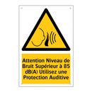 Attention Niveau de Bruit Supérieur à 85 dB(A) Utilisez une Protection Auditive