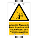 Attention Niveau de Bruit Supérieur à 85 dB(A) Utilisez une Protection Auditive