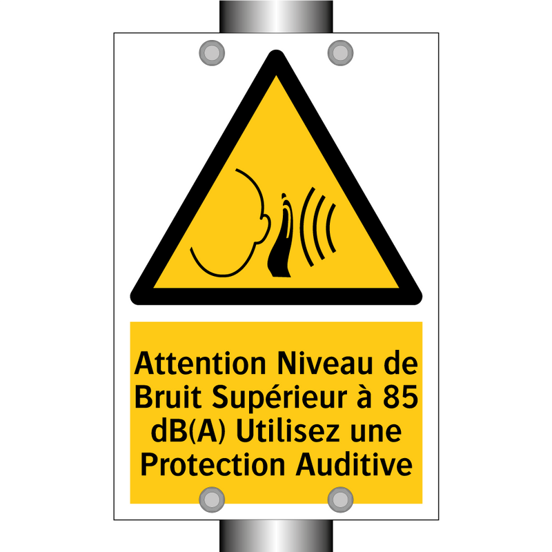 Attention Niveau de Bruit Supérieur à 85 dB(A) Utilisez une Protection Auditive