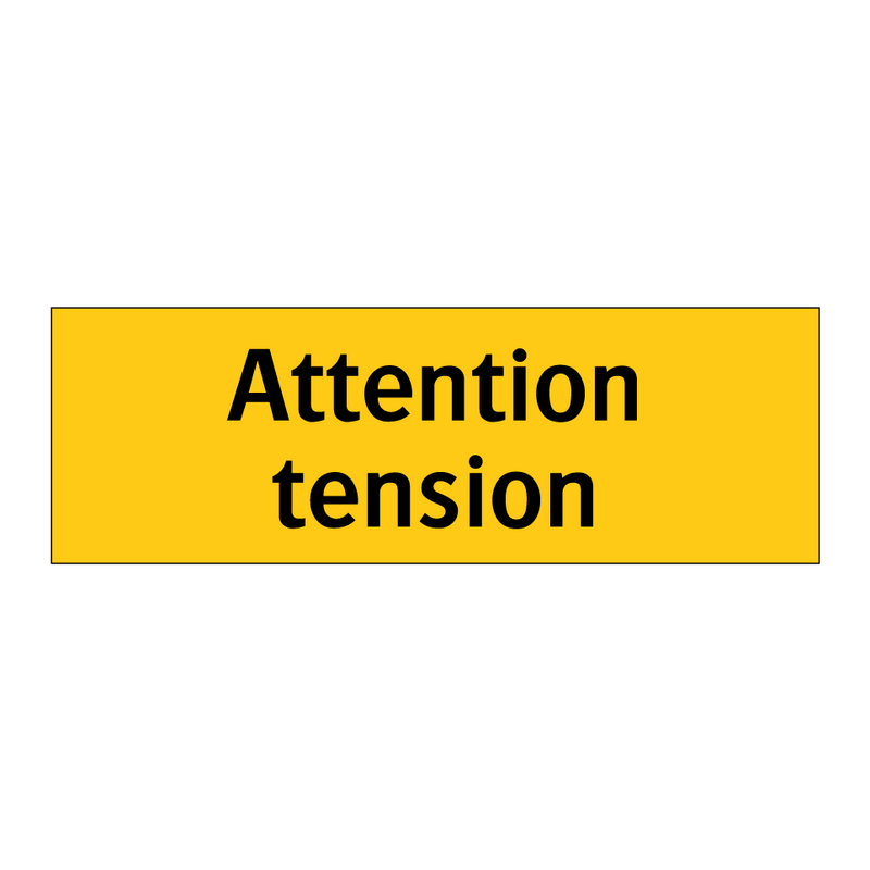 Attention tension