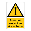Attention aux acides et aux bases
