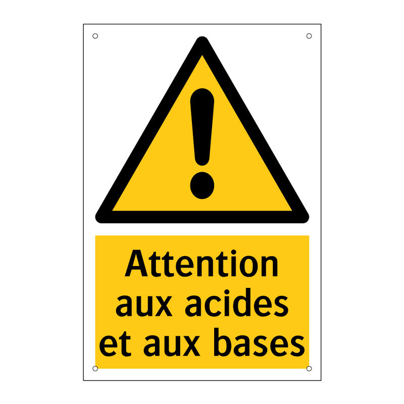 Attention aux acides et aux bases