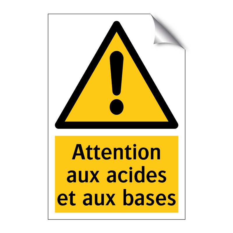Attention aux acides et aux bases