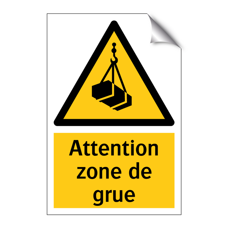 Attention zone de grue