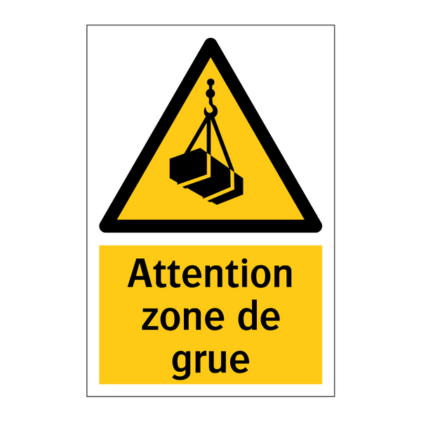 Attention zone de grue