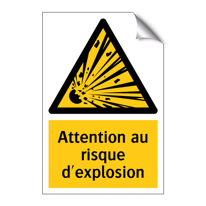 Attention au risque d'explosion