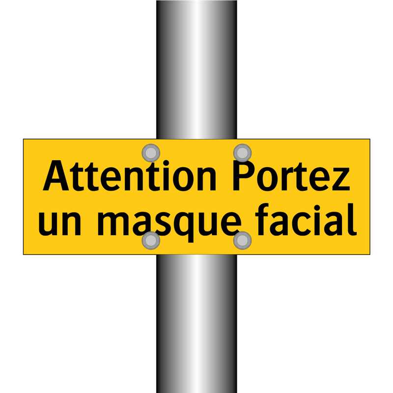 Attention Portez un masque facial