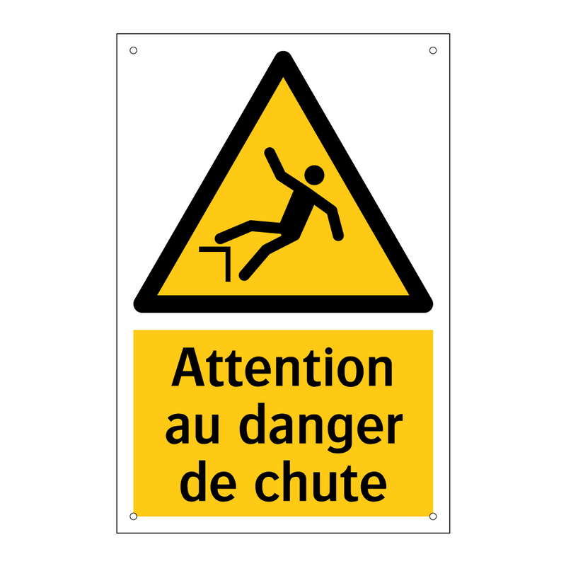 Attention au danger de chute