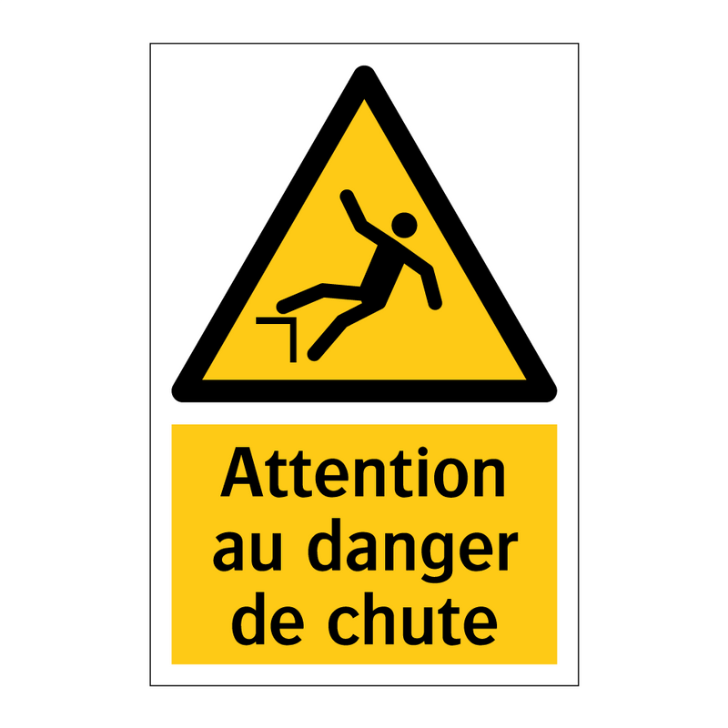 Attention au danger de chute